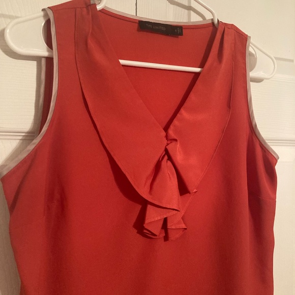 The Limited Orange Sleeveless Blouse - Picture 3 of 4